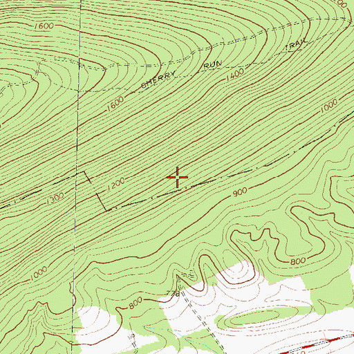 Topographic Map of Douty Mill Trail, PA
