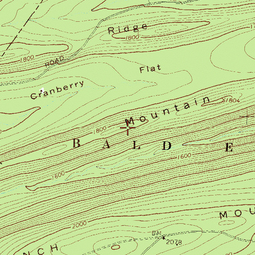 Topographic Map of Brocher Path, PA