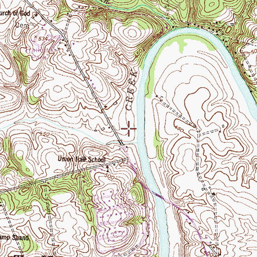 Topographic Map of North Middleton Park, PA