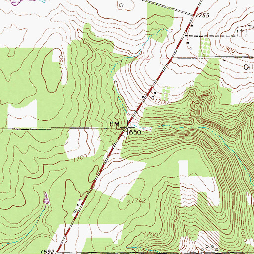 Topographic Map of Eagle, PA