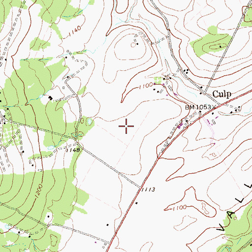 Topographic Map of Sinking Valley Lead Zinc Mines, PA