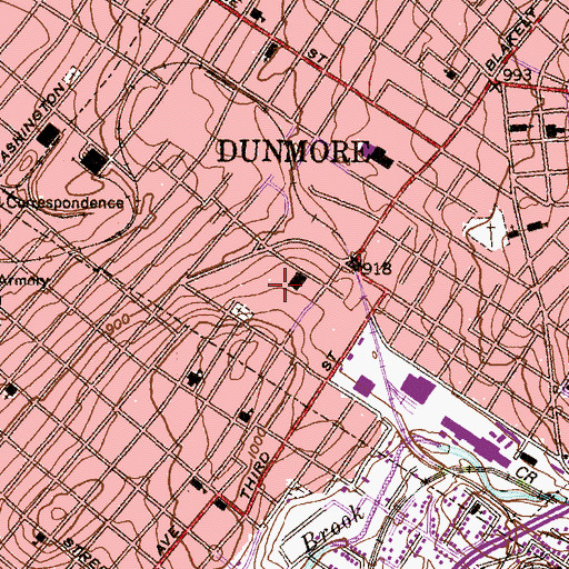 Topographic Map of Schautz Memorial Stadium, PA