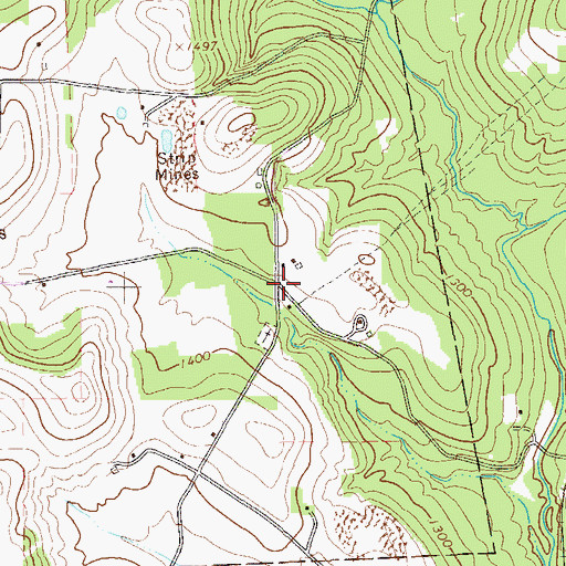 Topographic Map of Triangle, PA