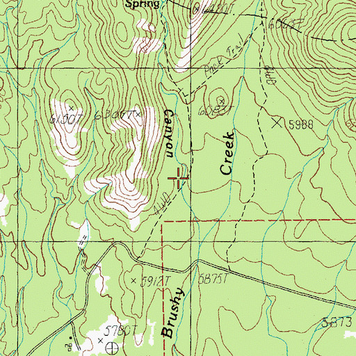 Topographic Map of Sycamore Canyon, AZ