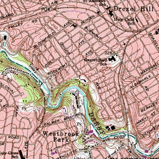 Topographic Map of Kellyville, PA