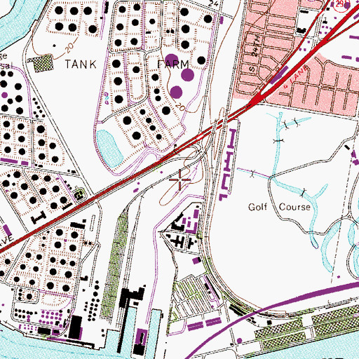 Topographic Map of Point Breeze Park (historical), PA