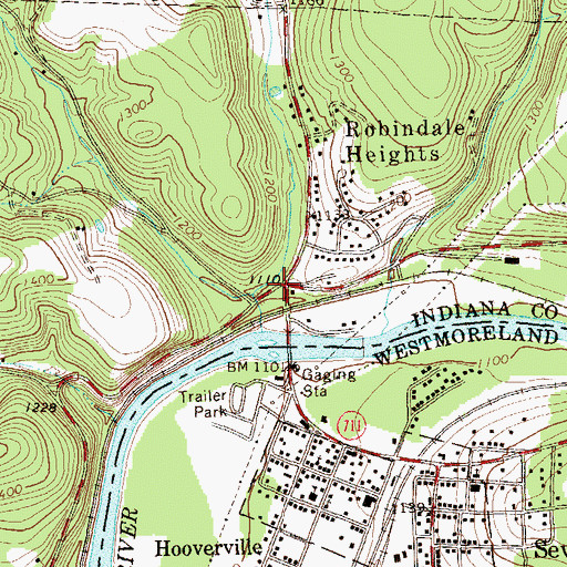 Topographic Map of Verona, PA