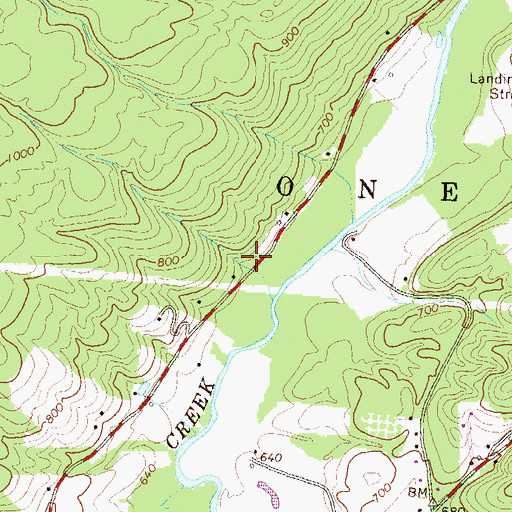 Topographic Map of Warm Spring, PA