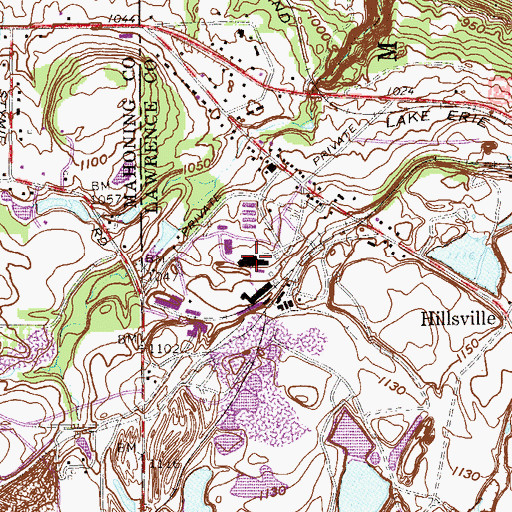 Topographic Map of Quakertown Station, PA