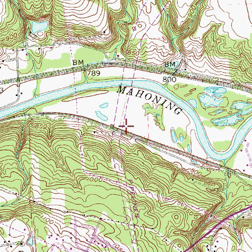 Topographic Map of Seymore Station, PA