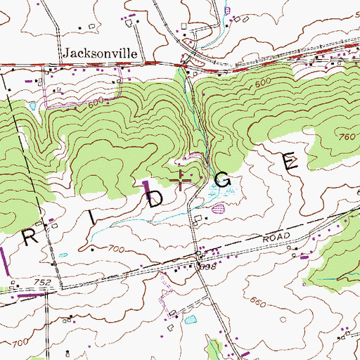 Topographic Map of Faith Mennonite High School, PA