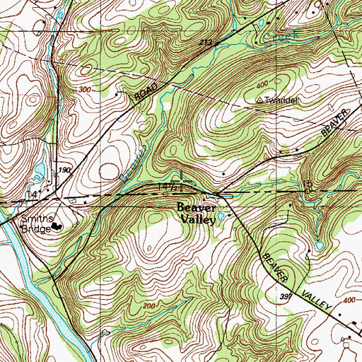 Topographic Map of Tempest Mills, PA