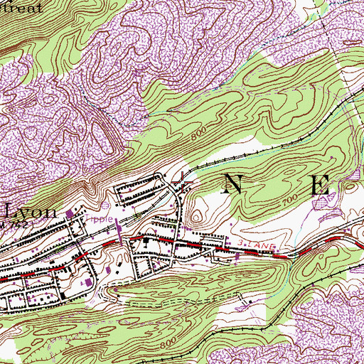Topographic Map of Susquehanna Company Number 6 Colliery, PA