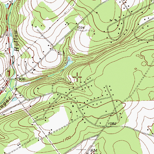 Topographic Map of Country Terrace Acres, PA