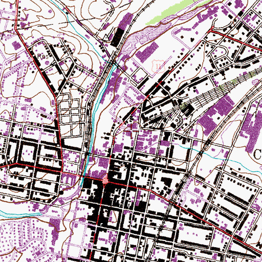 Topographic Map of Corpus Christi School, PA