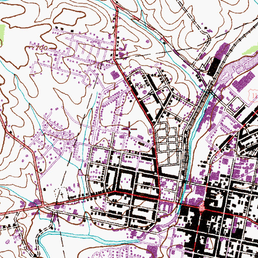 Topographic Map of Hamilton Heights Elementary School, PA