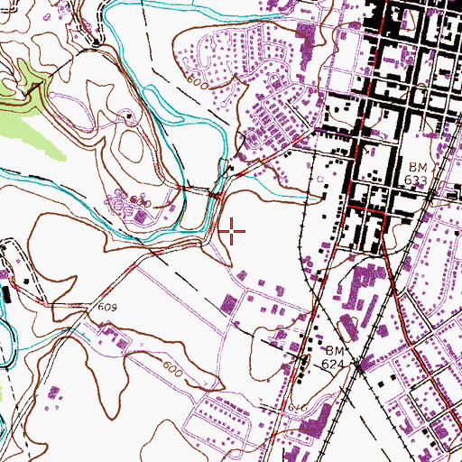 Topographic Map of Coldbrook Elementary School, PA
