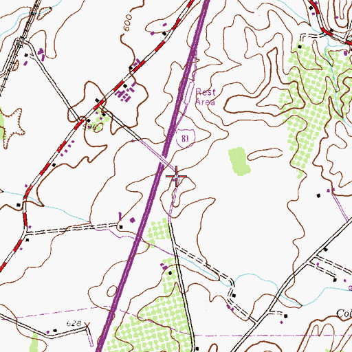 Topographic Map of Antrim Mennonite School, PA
