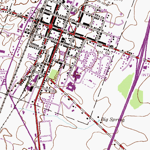 Topographic Map of Greencastle Antrim Senior High School, PA