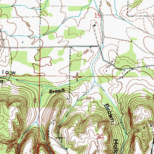 Topographic Map of Ivy Hollow, AL