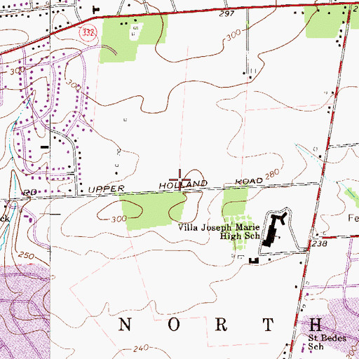 Topographic Map of Richboro Elementary School, PA
