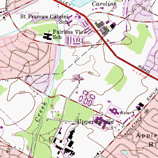 Topographic Map of Neil A Armstrong Middle School, PA