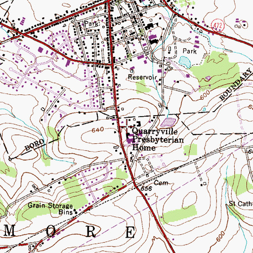 Topographic Map of Faith Reform Presbyterian Church, PA