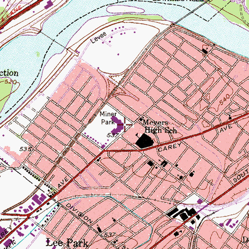 Topographic Map of Doctor David W Kistler Elementary School, PA