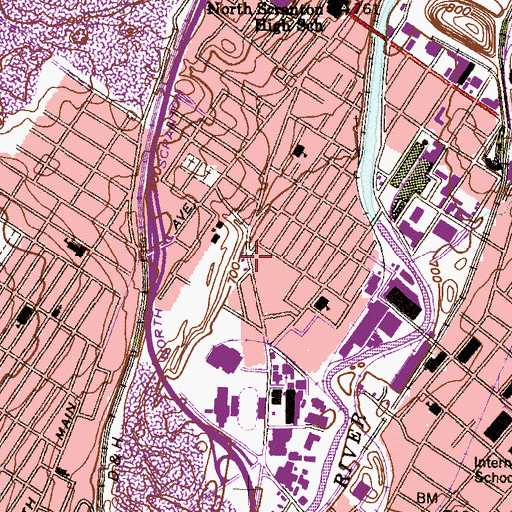 Topographic Map of Tripp Shaft, PA