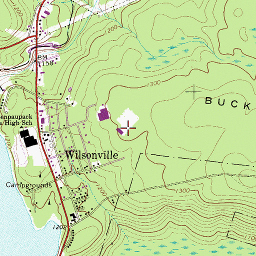 Topographic Map of Wallenpaupack North Elementary School, PA