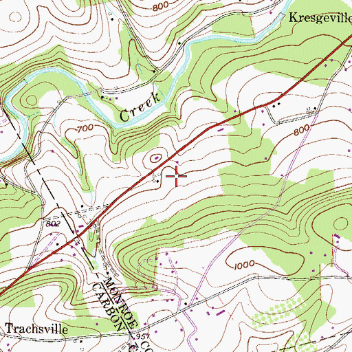 Topographic Map of Hillside Terrace Acres, PA