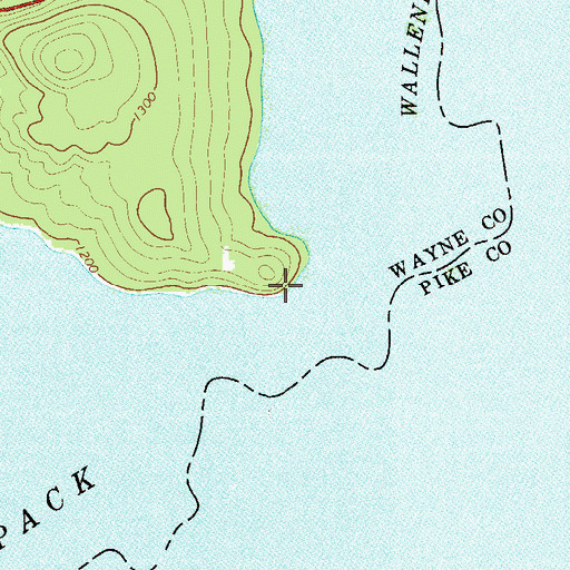 Topographic Map of Shuman Point, PA