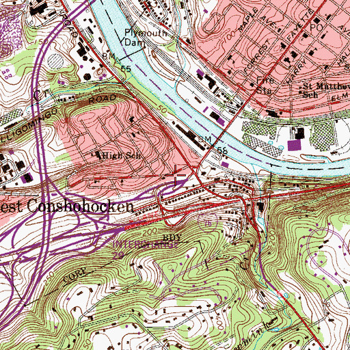 Topographic Map of Primitive Methodist Church, PA