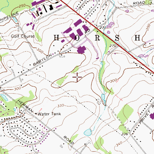 Topographic Map of Babylon Industrial Complex, PA