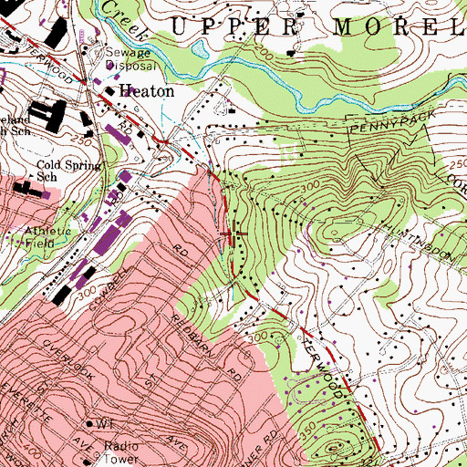 Topographic Map of Independent Bible Church of Willow Grove, PA