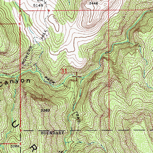 Topographic Map of Sycamore Creek, AZ
