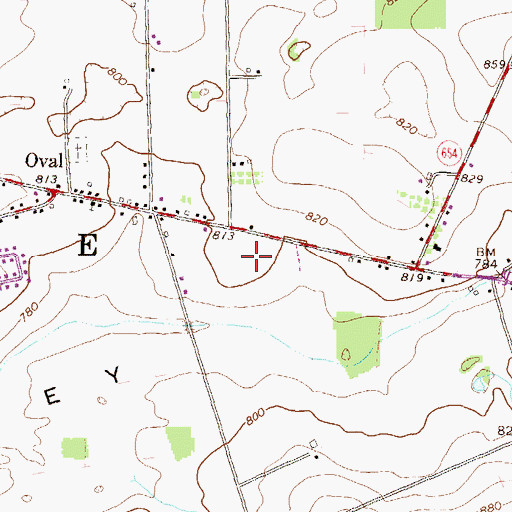 Topographic Map of Nippenose Valley Elementary School, PA