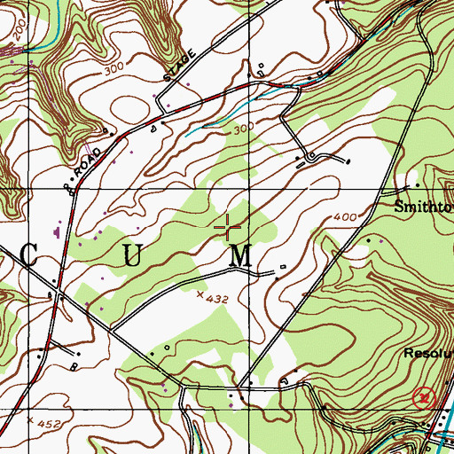Topographic Map of Tinicum Elementary School, PA