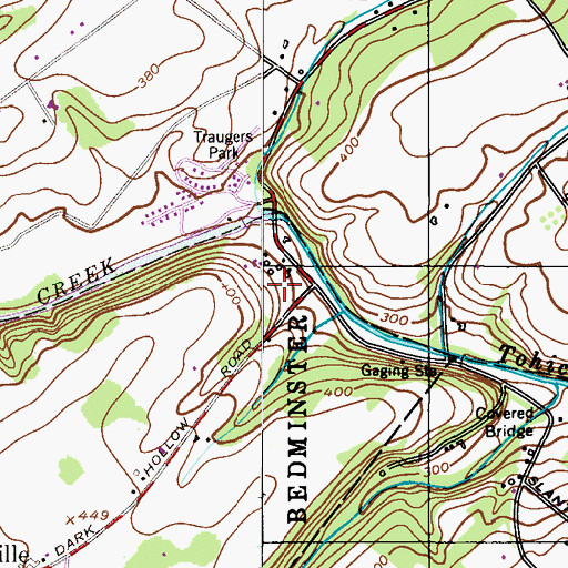 Topographic Map of Stover Myers Mill County Park, PA