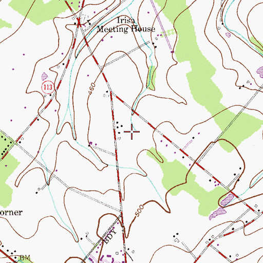 Topographic Map of Stonebridge, PA