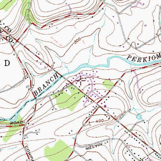 Topographic Map of Hill Crest Estate, PA