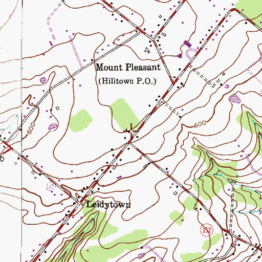 Topographic Map of Good Shepherd Episcopal Church, PA