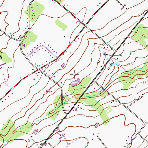 Topographic Map of Hi View Acres, PA