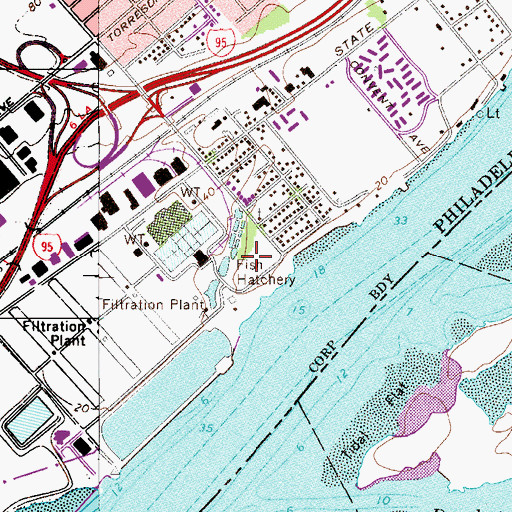 Topographic Map of Pleasanthill Park, PA