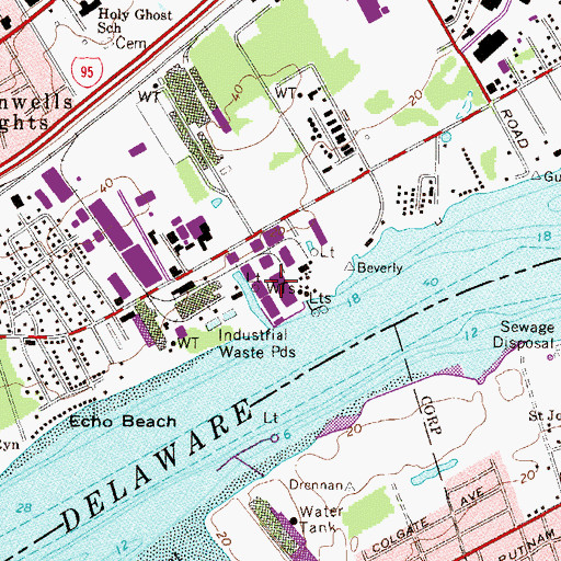 Topographic Map of State Road Industrial Park, PA