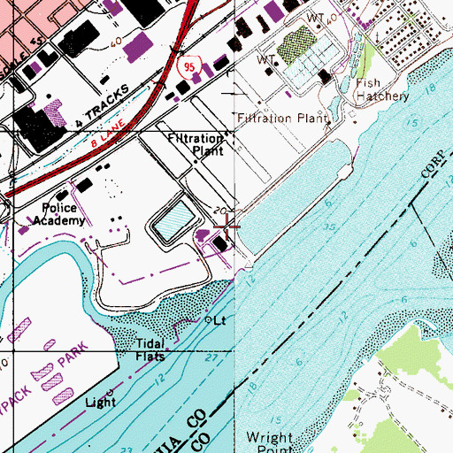 Topographic Map of Philadelphia Fire Academy, PA