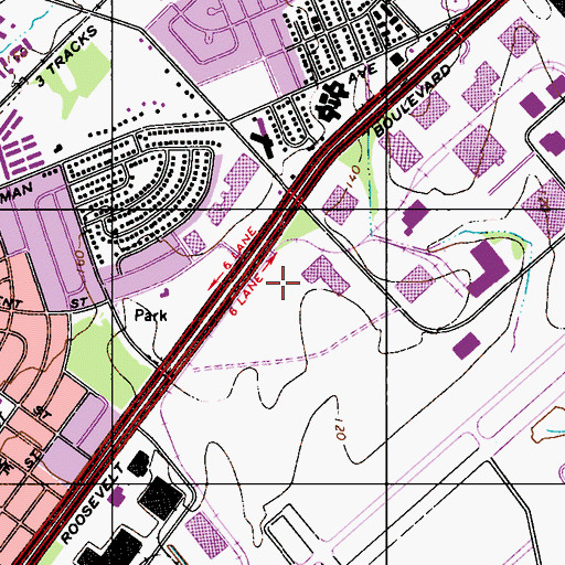 Topographic Map of Swenson Skills Center, PA