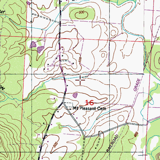 Topographic Map of Jake Hollow, AL