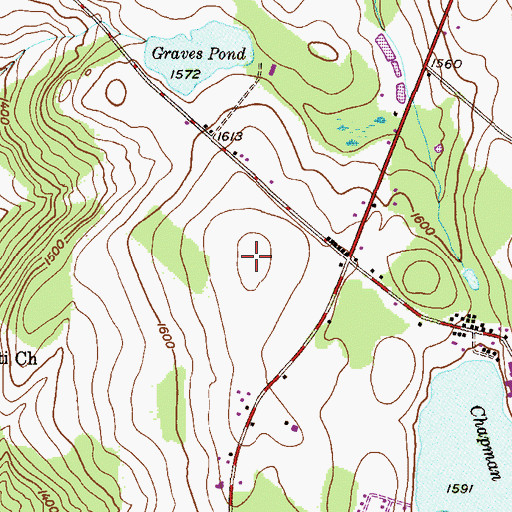 Topographic Map of Lakeland Junior Senior High School, PA