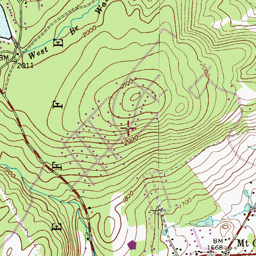 Topographic Map of Jefferson Heights, PA